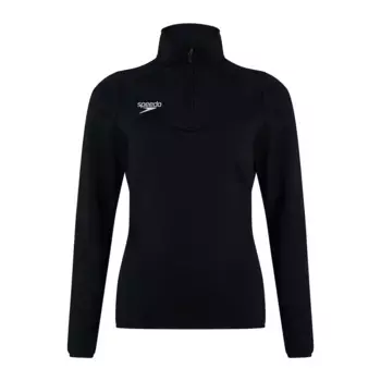 Женский клуб 1/4 Zip Speedo флисовый, чёрный