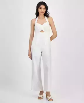 Женский комбинезон без рукавов на запах Bar III, белый