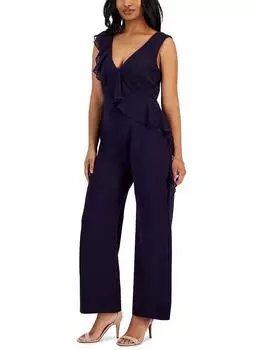 Женский комбинезон без рукавов с оборками Connected Apparel, темно-синий