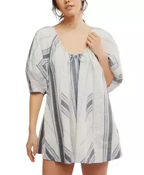 Женский комбинезон Bop Around с круглым вырезом Free People, белый