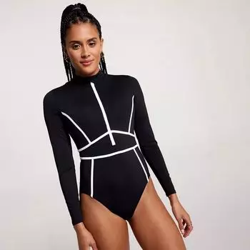 Женский комбинезон для плавания Calia с веслами, черный