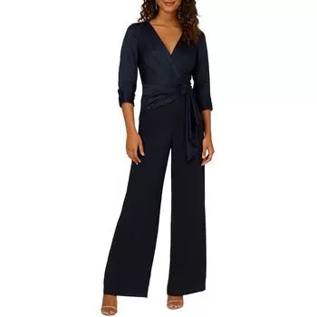 Женский комбинезон из полиэстера с искусственным запахом Adrianna Papell, темно-синий