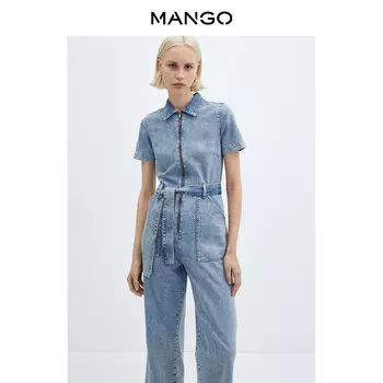 Женский комбинезон Mango джинсовый, синий