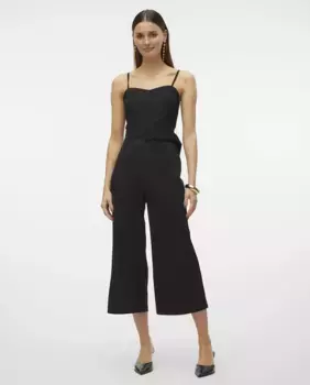 Женский комбинезон миди с подходящим поясом Vero Moda, цвет Blanco Hielo