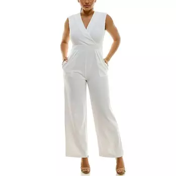 Женский комбинезон Nina Leonard Surplice, цвет Ivory