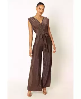 Женский комбинезон Nora с широкими брючинами Petal and Pup, коричневый