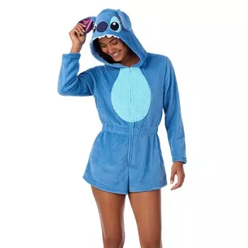 Женский комбинезон-пижама Disney's Lilo & Stitch Licensed Character, цвет Light Blue