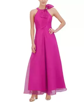 Женский комбинезон с бантом на шее, без рукавов и с широкими штанинами Eliza J, розовый