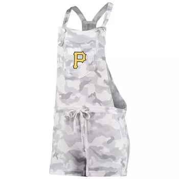 Женский комбинезон с камуфляжным принтом Concepts Sport серого цвета Pittsburgh Pirates