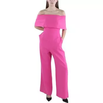 Женский комбинезон с открытыми плечами и широкими штанинами Vince Camuto, розовый