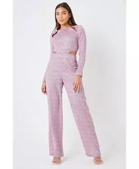 Женский комбинезон с высоким вырезом на плечах Creea the Label, розовый