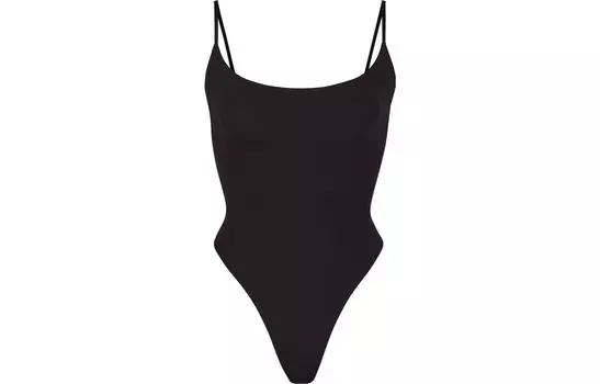 Женский комбинезон SKIMS, белый агат, черный/оникс