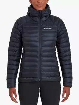 Женский компактный пуховик с защитой от замерзания из переработанных материалов Montane, затмение синий