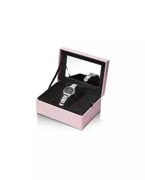 Женский комплект Air 471196-57 стальные солнечные часы с розовым IP Viceroy, серебряный