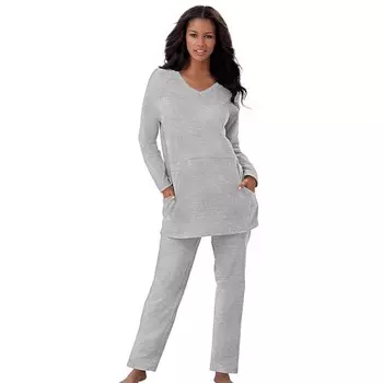 Женский комплект для отдыха Dreams & Co. больших размеров из 2 предметов, цвет Heather Grey