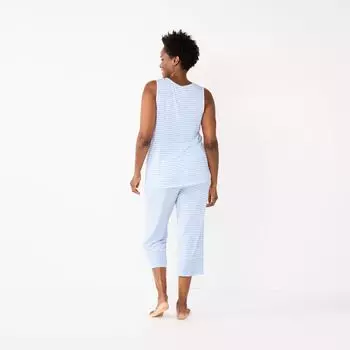 Женский комплект для сна из топа и брюк Croft & Barrow с защипами Croft & Barrow