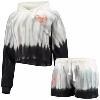 Женский комплект для сна с капюшоном и брюками FOCO Black San Francisco Giants