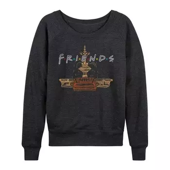 Женский комплект Friends Couch Fountain, легкий свитшот из френч терри Licensed Character, цвет Heather Charcoal