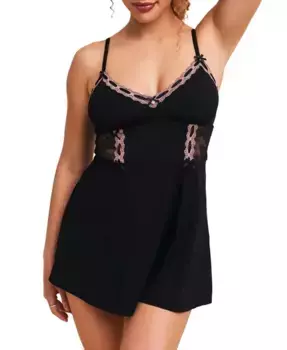 Женский комплект Hilda: бабидол и хипстер Adore Me, фиолетовый