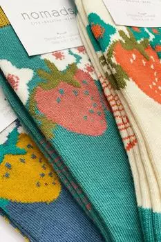 Женский комплект из 3 бамбуковых носков Nomads Clothing, мультиколор