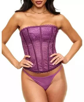 Женский комплект из корсета и стрингов на подкладке Hailey Adore Me, фиолетовый