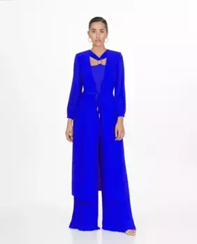 Женский комплект из пальто и комбинезона Sonia Pea, синий