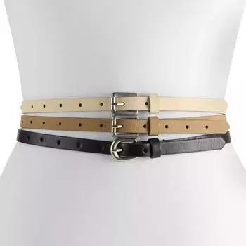 Женский комплект из трех разноцветных ремней Sonoma Goods For Life Sonoma Goods For Life