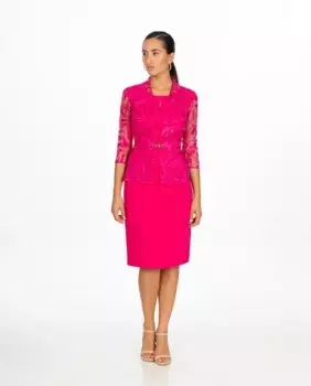 Женский комплект из жакета и платья Sonia Pea, фуксия