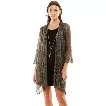 Женский комплект Luxology из 2 предметов: ожерелье и куртка-платье, цвет Bronze Rose Gold Black