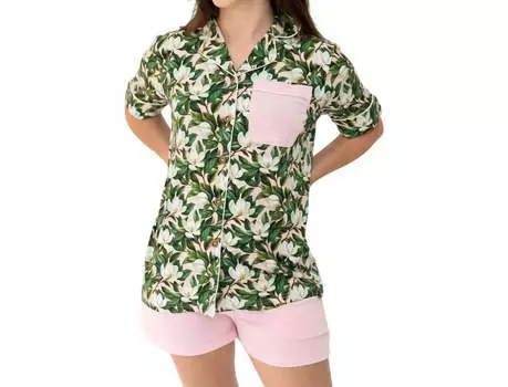 Женский комплект Magnolia Bamboo Luxe Lounge Short в цвете Multi Laree + Co.