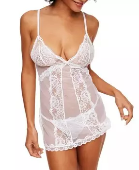 Женский комплект нижнего белья Dixi Babydoll и стринги Adore Me, белый