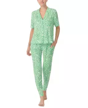 Женский комплект пижамы с коротким рукавом: рубашка и брюки Sanctuary, зеленый