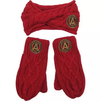Женский комплект с повязкой на голову и варежками ZooZatz Atlanta United FC
