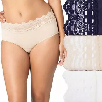 Женский комплект трусиков-хипстеров Olga by Warner's из трех штук Secret Hug 0913J3 Olga