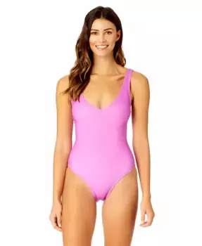 Женский компрессионный купальник с шнуровкой One Piece Swimsuit Coppersuit, фиолетовый