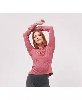 Женский компрессионный топ с длинными рукавами для тренировок для женщин Rebody Active, красный