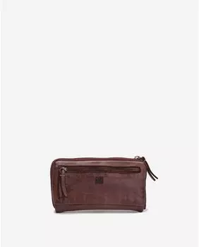 Женский коричневый кожаный кошелек Winona Biba, коричневый