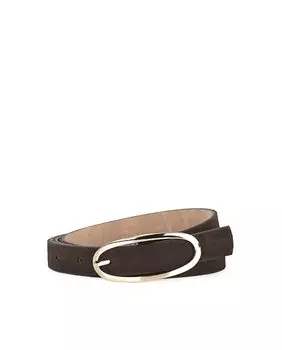 Женский коричневый кожаный ремень Jaslen, коричневый