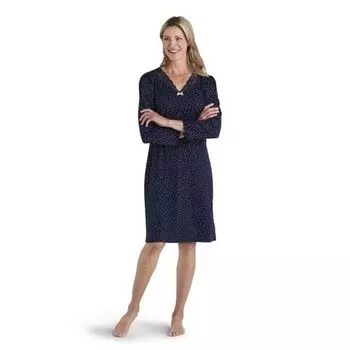 Женский короткий халат из микро-велюра Miss Elaine Essentials, цвет gold squares