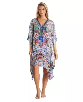 Женский короткий кафтан Regular La Moda Clothing, мультиколор