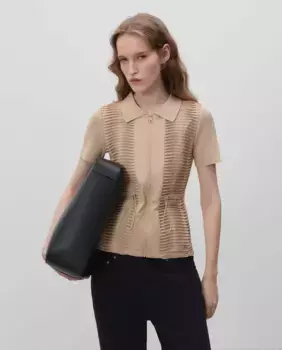 Женский короткий кардиган биматерия Simorra, цвет Crudo