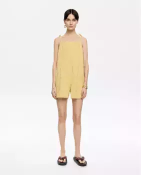 Женский короткий комбинезон с бретелями Bimba y Lola, желтый