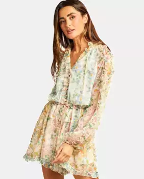 Женский короткий комбинезон с воланами Alma en Pena, мультиколор