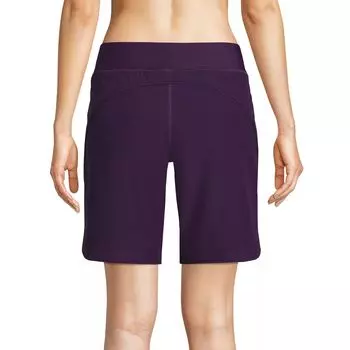 Женский короткий купальник Lands End шириной 9 дюймов с эластичной резинкой на талии и трусиками Lands' End