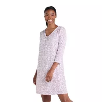Женский короткий ночной халат SoFiKnit Miss Elaine Essentials, цвет pink leaves
