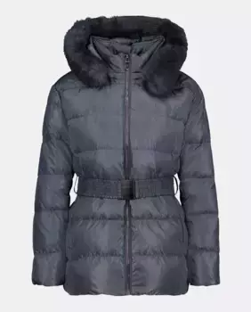 Женский короткий пуховик на перьевой подкладке Woman El Corte Ingls, цвет Plomo