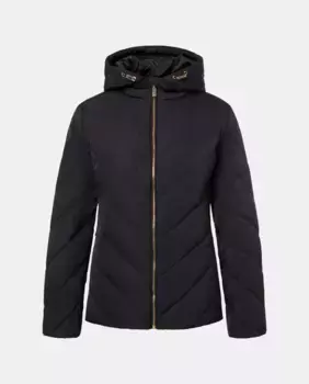 Женский короткий пуховик с капюшоном Woman El Corte Ingls, черный