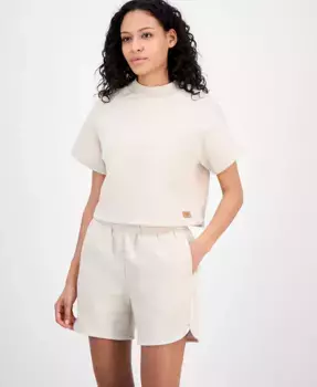 Женский короткий свитшот с круглым вырезом UGG®, белый