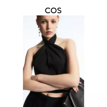 Женский короткий топ Cos стандартного кроя, черный