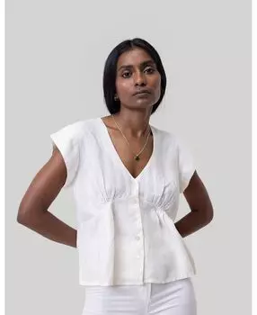 Женский короткий топ с глубоким V-образным вырезом Reistor